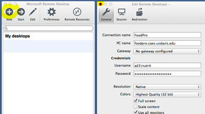 Configure microsoft remote desktop for mac
