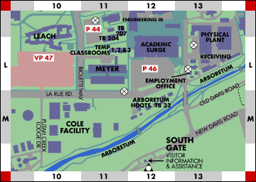 Map of Ragle Human Nutrition Center