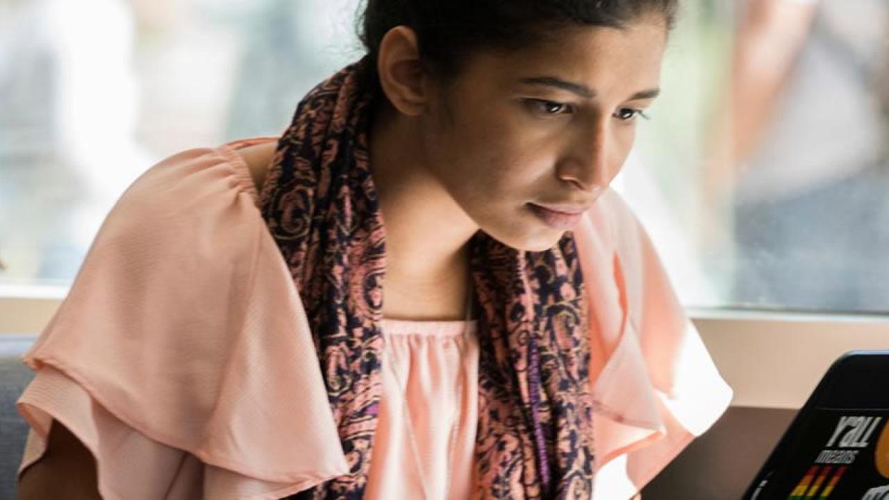 Student with Laptop