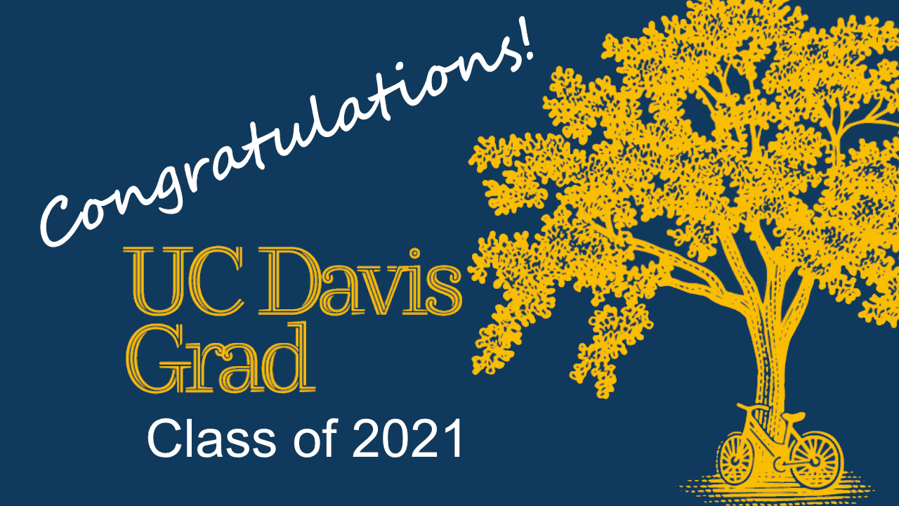 Congratulations to UC Davis Grad text image