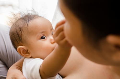 baby breastfeeding