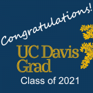Congratulations to UC Davis Grad text image